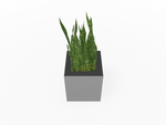 Magnuson Square Single - Compartment Painted Steel Indoor Planter with Removable Top and Internal Liner (MAG - PIC - 30 - PL - XXX) - SchoolOutlet