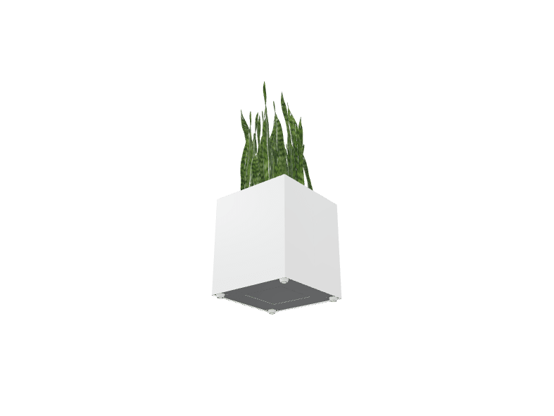 Magnuson Square Single - Compartment Painted Steel Indoor Planter with Removable Top and Internal Liner (MAG - PIC - 30 - PL - XXX) - SchoolOutlet