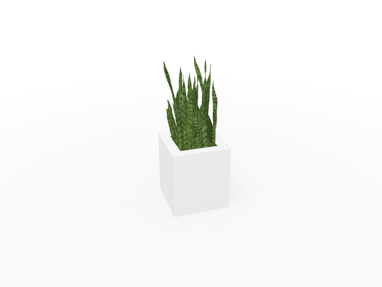 Magnuson Square Single - Compartment Painted Steel Indoor Planter with Removable Top and Internal Liner (MAG - PIC - 30 - PL - XXX) - SchoolOutlet