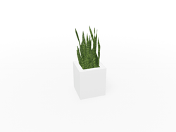 Magnuson Square Single-Compartment Painted Steel Indoor Planter with Removable Top and Internal Liner (MAG-PIC-30-PL-XXX)
