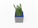 Magnuson Square Single - Compartment Painted Steel Indoor Planter with Removable Top and Internal Liner (MAG - PIC - 30 - PL - XXX) - SchoolOutlet