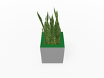 Magnuson Square Single - Compartment Painted Steel Indoor Planter with Removable Top and Internal Liner (MAG - PIC - 30 - PL - XXX) - SchoolOutlet