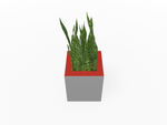 Magnuson Square Single - Compartment Painted Steel Indoor Planter with Removable Top and Internal Liner (MAG - PIC - 30 - PL - XXX) - SchoolOutlet