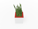 Magnuson Square Single - Compartment Painted Steel Indoor Planter with Removable Top and Internal Liner (MAG - PIC - 30 - PL - XXX) - SchoolOutlet