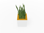 Magnuson Square Single - Compartment Painted Steel Indoor Planter with Removable Top and Internal Liner (MAG - PIC - 30 - PL - XXX) - SchoolOutlet