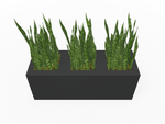Magnuson Triple - Compartment Wide Painted Steel Indoor Planter with Three Removable Tops and Internal Liners (MAG - PIC - 3x30 - PL - PL - PL - XXX) - SchoolOutlet