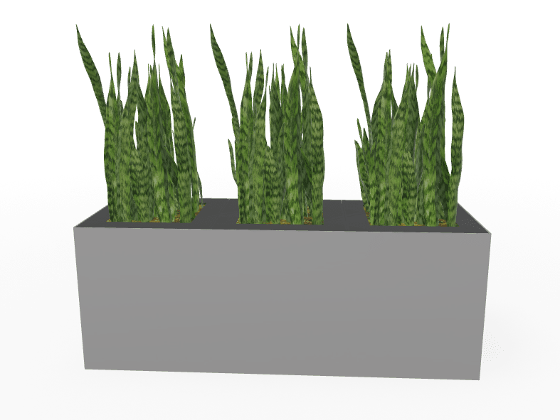 Magnuson Triple - Compartment Wide Painted Steel Indoor Planter with Three Removable Tops and Internal Liners (MAG - PIC - 3x30 - PL - PL - PL - XXX) - SchoolOutlet