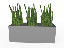 Magnuson Triple-Compartment Wide Painted Steel Indoor Planter with Three Removable Tops and Internal Liners (MAG-PIC-3x30-PL-PL-PL-XXX)
