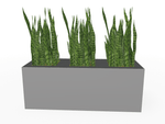 Magnuson Triple - Compartment Wide Painted Steel Indoor Planter with Three Removable Tops and Internal Liners (MAG - PIC - 3x30 - PL - PL - PL - XXX) - SchoolOutlet