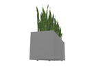 Magnuson Triple - Compartment Wide Painted Steel Indoor Planter with Three Removable Tops and Internal Liners (MAG - PIC - 3x30 - PL - PL - PL - XXX) - SchoolOutlet