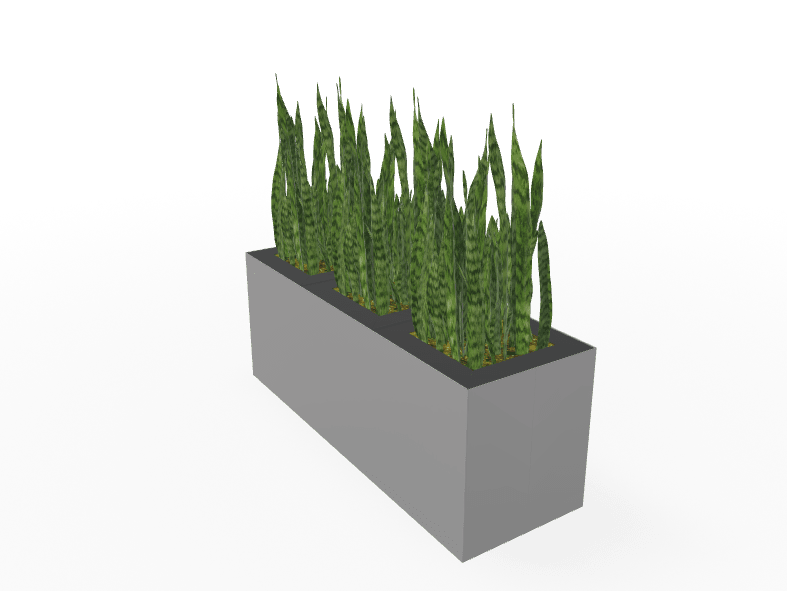 Magnuson Triple - Compartment Wide Painted Steel Indoor Planter with Three Removable Tops and Internal Liners (MAG - PIC - 3x30 - PL - PL - PL - XXX) - SchoolOutlet