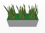 Magnuson Triple - Compartment Wide Painted Steel Indoor Planter with Three Removable Tops and Internal Liners (MAG - PIC - 3x30 - PL - PL - PL - XXX) - SchoolOutlet
