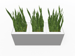 Magnuson Triple - Compartment Wide Painted Steel Indoor Planter with Three Removable Tops and Internal Liners (MAG - PIC - 3x30 - PL - PL - PL - XXX) - SchoolOutlet