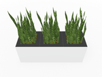 Magnuson Triple - Compartment Wide Painted Steel Indoor Planter with Three Removable Tops and Internal Liners (MAG - PIC - 3x30 - PL - PL - PL - XXX) - SchoolOutlet