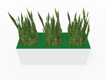 Magnuson Triple - Compartment Wide Painted Steel Indoor Planter with Three Removable Tops and Internal Liners (MAG - PIC - 3x30 - PL - PL - PL - XXX) - SchoolOutlet