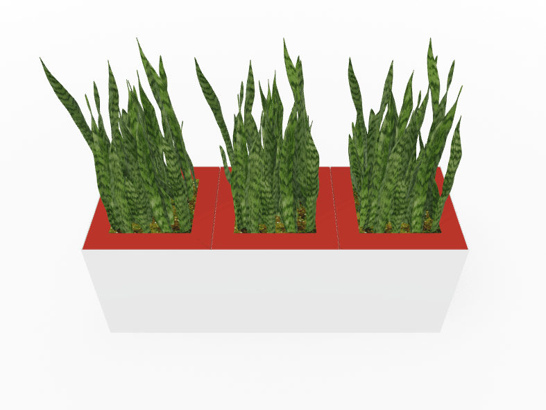 Magnuson Triple - Compartment Wide Painted Steel Indoor Planter with Three Removable Tops and Internal Liners (MAG - PIC - 3x30 - PL - PL - PL - XXX) - SchoolOutlet