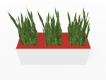 Magnuson Triple - Compartment Wide Painted Steel Indoor Planter with Three Removable Tops and Internal Liners (MAG - PIC - 3x30 - PL - PL - PL - XXX) - SchoolOutlet