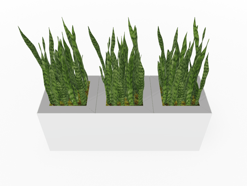 Magnuson Triple - Compartment Wide Painted Steel Indoor Planter with Three Removable Tops and Internal Liners (MAG - PIC - 3x30 - PL - PL - PL - XXX) - SchoolOutlet