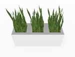 Magnuson Triple - Compartment Wide Painted Steel Indoor Planter with Three Removable Tops and Internal Liners (MAG - PIC - 3x30 - PL - PL - PL - XXX) - SchoolOutlet
