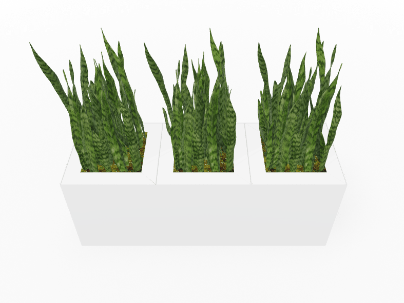 Magnuson Triple - Compartment Wide Painted Steel Indoor Planter with Three Removable Tops and Internal Liners (MAG - PIC - 3x30 - PL - PL - PL - XXX) - SchoolOutlet