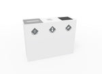 Magnuson PIC - 3x60 48 - Gallon Triple - Stream Painted Steel Waste & Recycling Station (MAG - PIC - 3x60) - SchoolOutlet