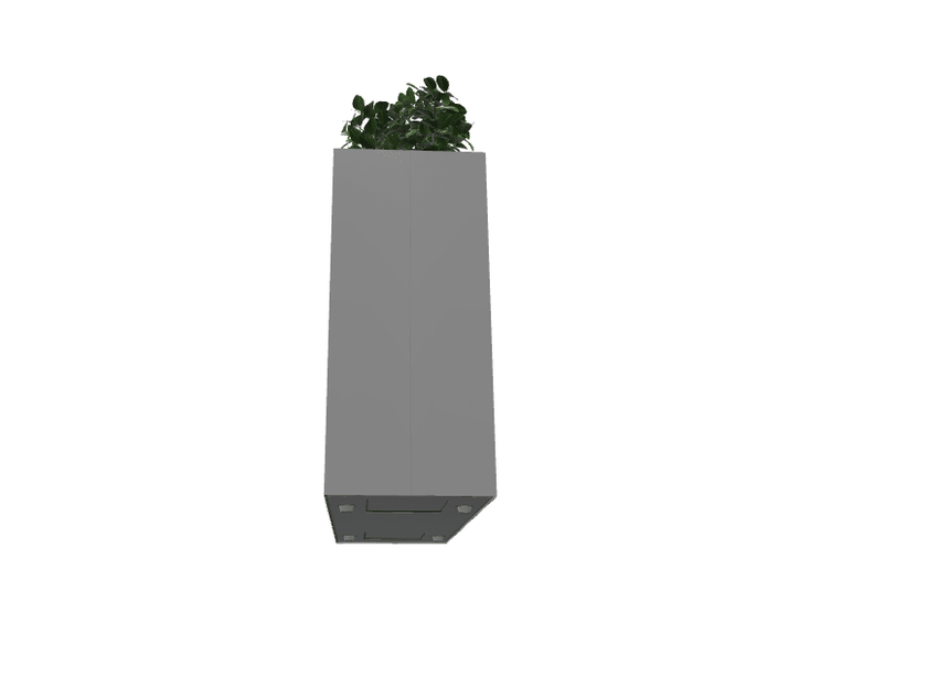 Magnuson Triple - Compartment Wide Painted Steel Indoor Planter with Three Removable Tops and Internal Liners (MAG - PIC - 3x60 - PL - PL - PL - XXX) - SchoolOutlet