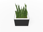 Magnuson Rectangular Single - Compartment Painted Steel Indoor Planter with Removable Top and Internal Liner (MAG - PIC - 45R - PL - XXX) - SchoolOutlet