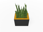 Magnuson Rectangular Single - Compartment Painted Steel Indoor Planter with Removable Top and Internal Liner (MAG - PIC - 45R - PL - XXX) - SchoolOutlet