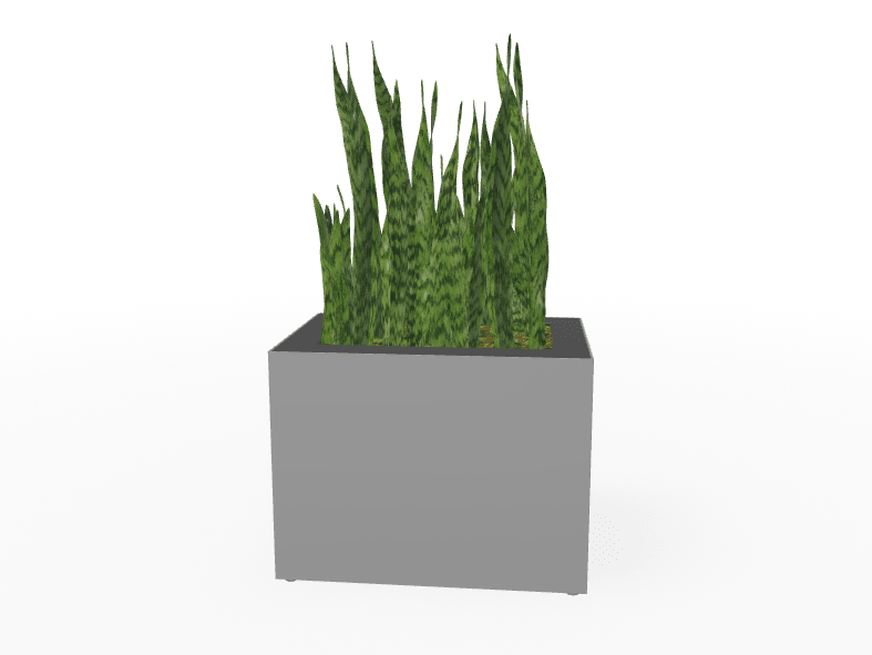 Magnuson Rectangular Single - Compartment Painted Steel Indoor Planter with Removable Top and Internal Liner (MAG - PIC - 45R - PL - XXX) - SchoolOutlet