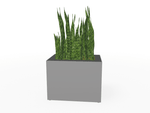 Magnuson Rectangular Single - Compartment Painted Steel Indoor Planter with Removable Top and Internal Liner (MAG - PIC - 45R - PL - XXX) - SchoolOutlet