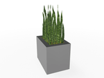 Magnuson Rectangular Single - Compartment Painted Steel Indoor Planter with Removable Top and Internal Liner (MAG - PIC - 45R - PL - XXX) - SchoolOutlet