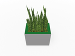 Magnuson Rectangular Single - Compartment Painted Steel Indoor Planter with Removable Top and Internal Liner (MAG - PIC - 45R - PL - XXX) - SchoolOutlet