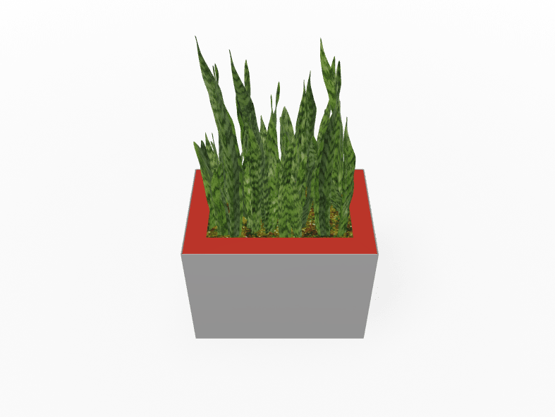 Magnuson Rectangular Single - Compartment Painted Steel Indoor Planter with Removable Top and Internal Liner (MAG - PIC - 45R - PL - XXX) - SchoolOutlet