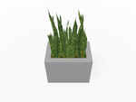 Magnuson Rectangular Single - Compartment Painted Steel Indoor Planter with Removable Top and Internal Liner (MAG - PIC - 45R - PL - XXX) - SchoolOutlet