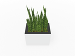 Magnuson Rectangular Single - Compartment Painted Steel Indoor Planter with Removable Top and Internal Liner (MAG - PIC - 45R - PL - XXX) - SchoolOutlet