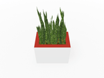 Magnuson Rectangular Single - Compartment Painted Steel Indoor Planter with Removable Top and Internal Liner (MAG - PIC - 45R - PL - XXX) - SchoolOutlet