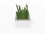 Magnuson Rectangular Single - Compartment Painted Steel Indoor Planter with Removable Top and Internal Liner (MAG - PIC - 45R - PL - XXX) - SchoolOutlet