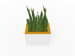 Magnuson Rectangular Single - Compartment Painted Steel Indoor Planter with Removable Top and Internal Liner (MAG - PIC - 45R - PL - XXX) - SchoolOutlet