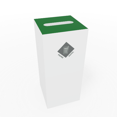 Magnuson PIC - 60 16 - Gallon Single - Compartment Painted Steel Waste Receptacle with Modular Lid Options (MAG - PIC - 60) - SchoolOutlet