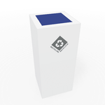 Magnuson PIC - 60 16 - Gallon Single - Compartment Painted Steel Waste Receptacle with Modular Lid Options (MAG - PIC - 60) - SchoolOutlet