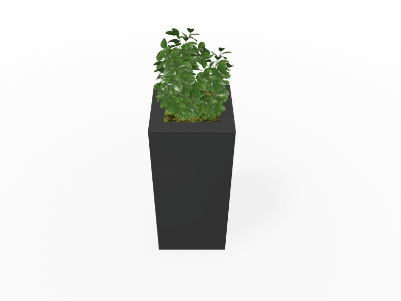 Magnuson Large Square Single - Compartment Painted Steel Indoor Planter with Removable Top and Internal Liner (MAG - PIC - 60 - PL - XXX) - SchoolOutlet
