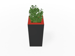 Magnuson Large Square Single - Compartment Painted Steel Indoor Planter with Removable Top and Internal Liner (MAG - PIC - 60 - PL - XXX) - SchoolOutlet