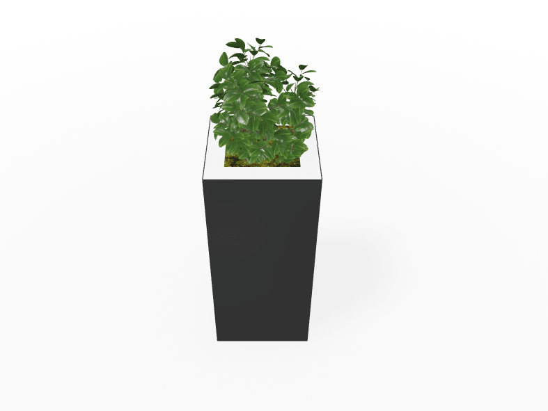 Magnuson Large Square Single - Compartment Painted Steel Indoor Planter with Removable Top and Internal Liner (MAG - PIC - 60 - PL - XXX) - SchoolOutlet