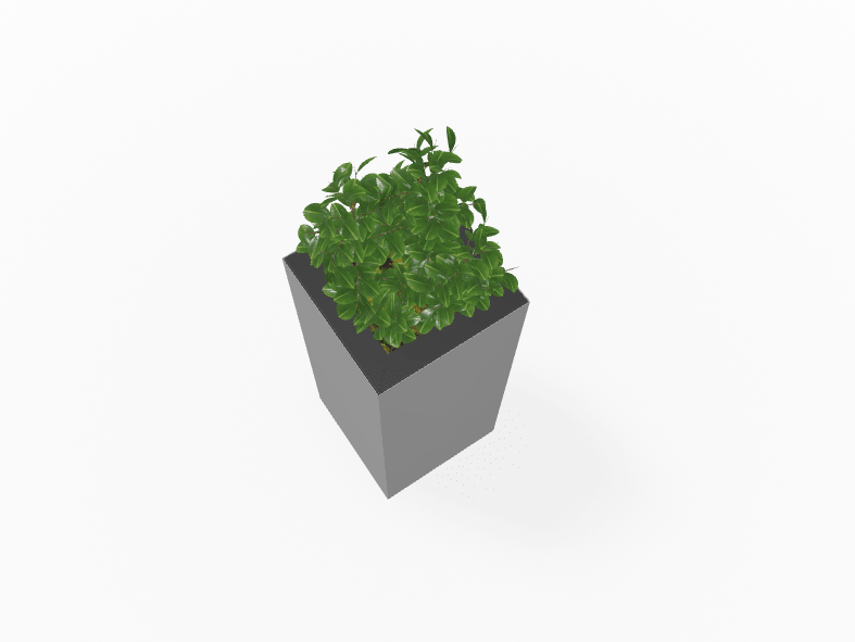 Magnuson Large Square Single - Compartment Painted Steel Indoor Planter with Removable Top and Internal Liner (MAG - PIC - 60 - PL - XXX) - SchoolOutlet