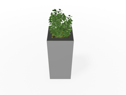 Magnuson  Large Square Single-Compartment Painted Steel Indoor Planter with Removable Top and Internal Liner (MAG-PIC-60-PL-XXX)
