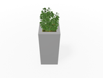 Magnuson Large Square Single - Compartment Painted Steel Indoor Planter with Removable Top and Internal Liner (MAG - PIC - 60 - PL - XXX) - SchoolOutlet