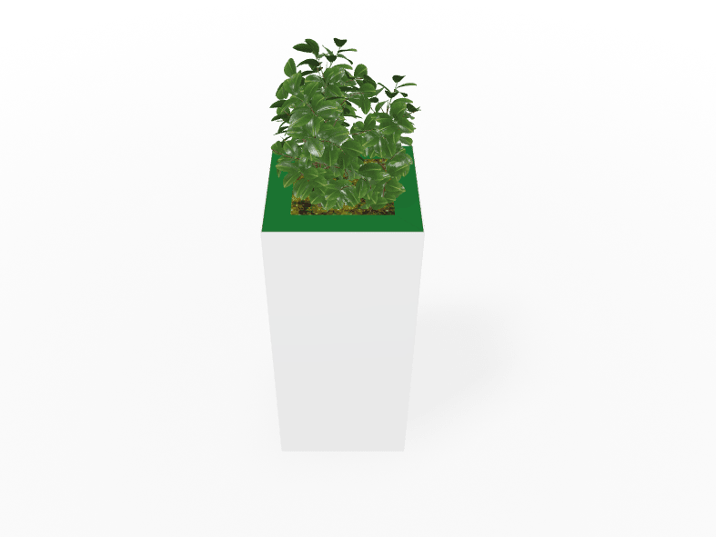 Magnuson Large Square Single - Compartment Painted Steel Indoor Planter with Removable Top and Internal Liner (MAG - PIC - 60 - PL - XXX) - SchoolOutlet