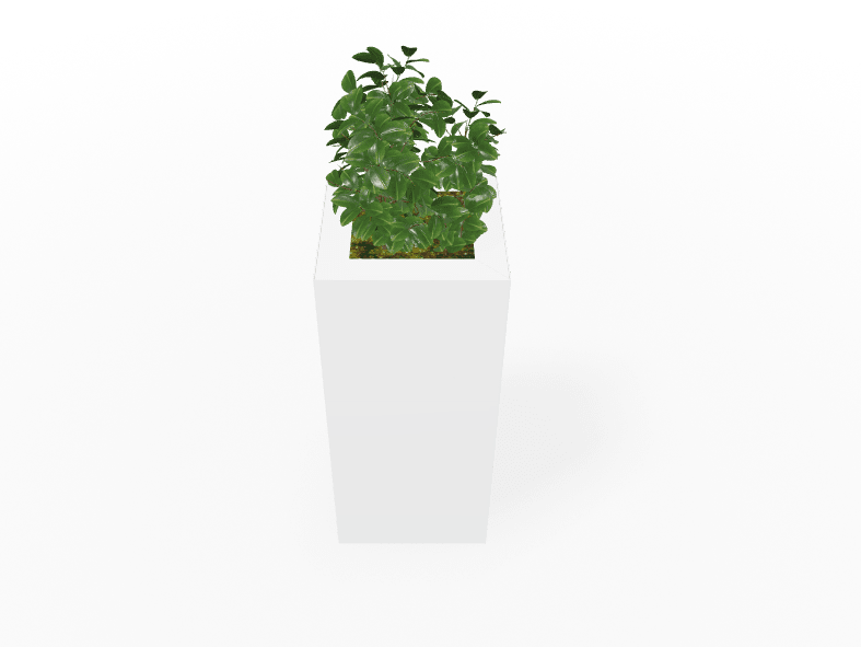 Magnuson Large Square Single - Compartment Painted Steel Indoor Planter with Removable Top and Internal Liner (MAG - PIC - 60 - PL - XXX) - SchoolOutlet