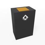 Magnuson PIC - 90R 24 - Gallon Single - Stream Rectangular Steel Waste Receptacle with Modular Lid Options (MAG - PIC - 90R) - SchoolOutlet