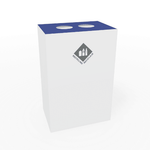 Magnuson PIC - 90R 24 - Gallon Single - Stream Rectangular Steel Waste Receptacle with Modular Lid Options (MAG - PIC - 90R) - SchoolOutlet